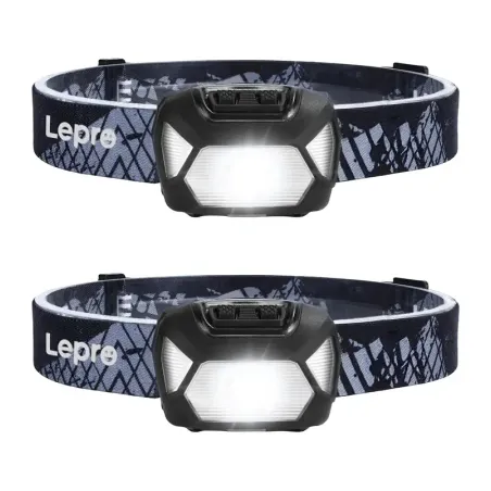 Set of 2 LEPRO 320015-2 200-lumen battery-powered headlamps